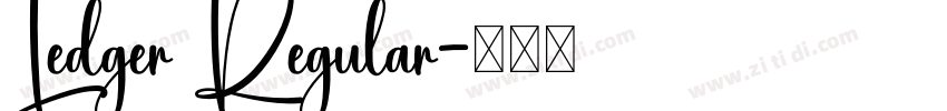 Ledger Regular字体转换